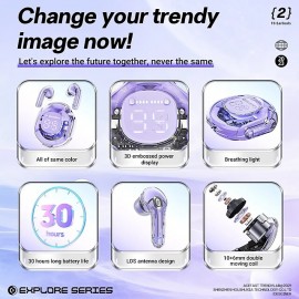 NEW T8 TWS Bluetooth 5.3 Headphones Wireless Earphone Sport Gaming Headsets Noise Reduction Earbuds Bass Touch Control

