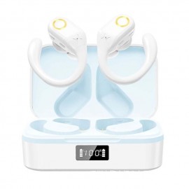 High Quality Sports Wireless Earbud  Bluetooth 5.3 Earphones with Noise Cancelling Mic HiFi Stereo Over Ear Bud with LED Display and USB-C for IOS/Android
