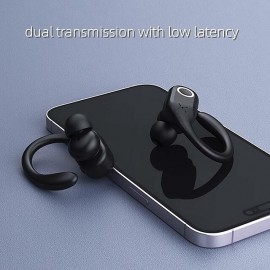 High Quality Sports Wireless Earbud  Bluetooth 5.3 Earphones with Noise Cancelling Mic HiFi Stereo Over Ear Bud with LED Display and USB-C for IOS/Android
