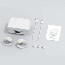 High Quality Sports Wireless Earbud  Bluetooth 5.3 Earphones with Noise Cancelling Mic HiFi Stereo Over Ear Bud with LED Display and USB-C for IOS/Android
