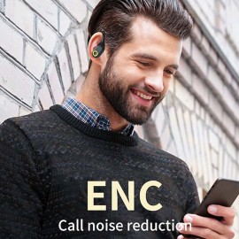 High Quality Sports Wireless Earbud  Bluetooth 5.3 Earphones with Noise Cancelling Mic HiFi Stereo Over Ear Bud with LED Display and USB-C for IOS/Android
