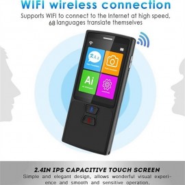 New Language Voice Translator Device Portable Translator 2 Way 72 Language Real Time
