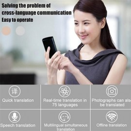 New Language Voice Translator Device Portable Translator 2 Way 72 Language Real Time
