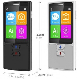 New Language Voice Translator Device Portable Translator 2 Way 72 Language Real Time
