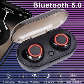 K18 Mini TWS Wireless Bluetooth Earphones Sweatproof Sport Headset Noise Cancellation Audio Headphones Stereo In Ear Wireless Earbuds with Mic for iphone Android Phone
