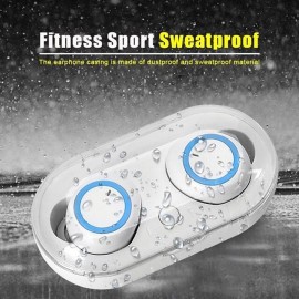 K18 Mini TWS Wireless Bluetooth Earphones Sweatproof Sport Headset Noise Cancellation Audio Headphones Stereo In Ear Wireless Earbuds with Mic for iphone Android Phone

