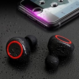 K18 Mini TWS Wireless Bluetooth Earphones Sweatproof Sport Headset Noise Cancellation Audio Headphones Stereo In Ear Wireless Earbuds with Mic for iphone Android Phone
