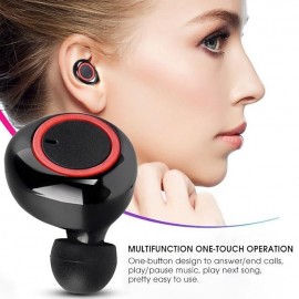 K18 Mini TWS Wireless Bluetooth Earphones Sweatproof Sport Headset Noise Cancellation Audio Headphones Stereo In Ear Wireless Earbuds with Mic for iphone Android Phone
