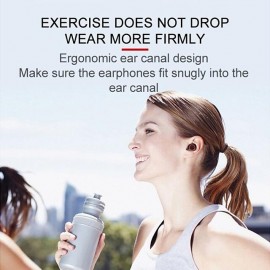 K18 Mini TWS Wireless Bluetooth Earphones Sweatproof Sport Headset Noise Cancellation Audio Headphones Stereo In Ear Wireless Earbuds with Mic for iphone Android Phone
