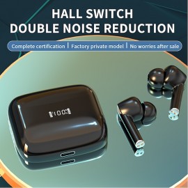 J8 Wireless Earphone Noise Reduction Bluetooth 5.3 Headphones, Deep Bass Stereo Earbuds with HD Mic IPX7 Waterproof 40H Playtime Headphones

