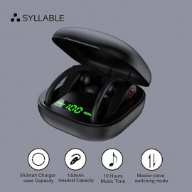 Bluetooth 5.1 Headphones Sports Earbuds 50H Deep Bass Noise Cancelling Headphones with Mic IP7 Waterproof Over-Ear Headphones USB-C/LCD Display for Running
