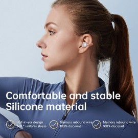 Wireless Ear Clip Bone Conduction Headphones fones Bluetooth 5.3 Ear Clip on Ear Earring sports earphones earbud hooks with Mic
