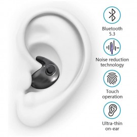 New Digital Display TWS Bluetooth Earphones Invisible Mini Sleep Wireless Bluetooth Earphones For Side Sleeping Dedicated Noise Cancelling Earphones

