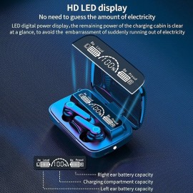 9D Stereo Bluetooth Earbuds TWS Wireless Bluetooth5.1 Earphones Waterproof Sport Headset Noise Reduction In Ear Headphones with Charginng Case
