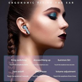 9D Stereo Bluetooth Earbuds TWS Wireless Bluetooth5.1 Earphones Waterproof Sport Headset Noise Reduction In Ear Headphones with Charginng Case

