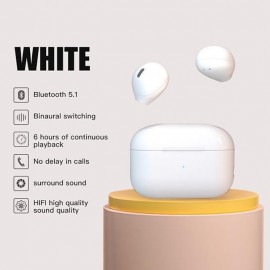 TWS Wireless lnvisible Bluetooth Headphones Mini Semi-In-Ear Earbuds x6 Noise Reduction Sports Headset
