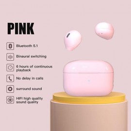 TWS Wireless lnvisible Bluetooth Headphones Mini Semi-In-Ear Earbuds x6 Noise Reduction Sports Headset
