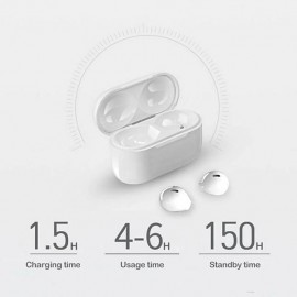 TWS Wireless lnvisible Bluetooth Headphones Mini Semi-In-Ear Earbuds x6 Noise Reduction Sports Headset
