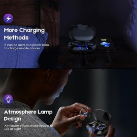 VV2 TWS IPX5 High Quality Noise Cancelling Stereo Sports Ear Hook Wireless Bluetooth Headphones
