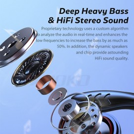 VV2 TWS IPX5 High Quality Noise Cancelling Stereo Sports Ear Hook Wireless Bluetooth Headphones

