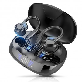 VV2 TWS IPX5 High Quality Noise Cancelling Stereo Sports Ear Hook Wireless Bluetooth Headphones

