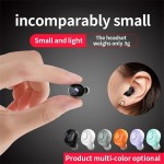 Wireless Headphone Invisible Bluetooth Earphone Mini Single in Ear Earbuds with Mic 18D Sound Quality Headset 20H Music Time
