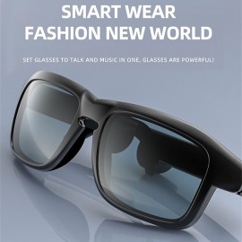 XG-88 Bluetooth Eyeglasses Headphones, Smart Open Ear Audio Glasses Speaker Ear Hook Bluetooth5.0 Waterproof Ergonomic Design Fast Charging Earphones

