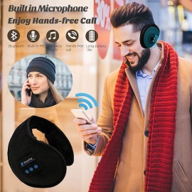 Wireless Earmuffs, Headphones Ear muff for Sleep, Bluetooth Ear Warmers Winter Earphone, Women Men Music Muff
