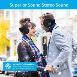 Wireless Earmuffs, Headphones Ear muff for Sleep, Bluetooth Ear Warmers Winter Earphone, Women Men Music Muff
