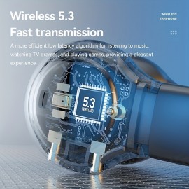 New Ear Clip-on Wireless Headset Long Battery Life Non-In-Ear Noise Reduction Large Screen LED Digital Display Wireless Headset
