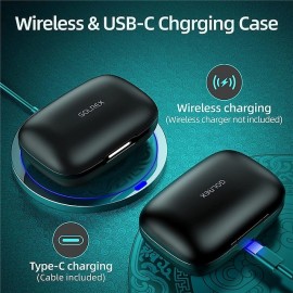 Wireless Earbuds Bluetooth Headphones 48hrs Play Back Sport Earphones with LED Display Over-Ear Buds with Earhooks Built-in Mic Headset for Workout
