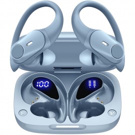 Wireless Earbuds Bluetooth Headphones 48hrs Play Back Sport Earphones with LED Display Over-Ear Buds with Earhooks Built-in Mic Headset for Workout
