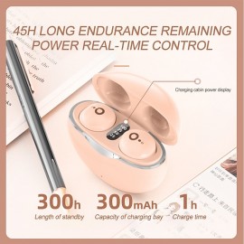 True Wireless Bluetooth Earphone Mini Invisible Headphones Bluetooth 5.3   HIFI Stereo Noise Reduction Sleep In Ear Earphones Smart Touch Sports Gaming Earphones for Smartphone
