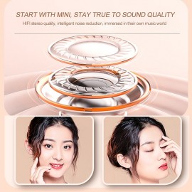 True Wireless Bluetooth Earphone Mini Invisible Headphones Bluetooth 5.3   HIFI Stereo Noise Reduction Sleep In Ear Earphones Smart Touch Sports Gaming Earphones for Smartphone
