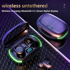 New Y70 TWS Earphone Bluetooth 5.1 Wireless Headphone Hifi Stereo Sport Waterproof Earbuds Headset Hearing Aid With Mic Handfree
