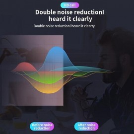 Wireless Bluetooth5.0 Headphone, Long Standby Business Earphone with Microphone, Waterproof Sport Bluetooth Headset, Noise Cancelling Earhook Earbuds for IOS Android Windows Smartphone
