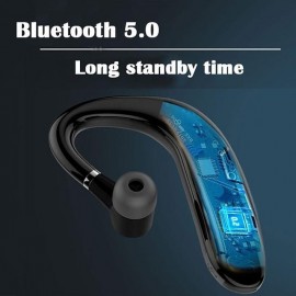 Wireless Bluetooth5.0 Headphone, Long Standby Business Earphone with Microphone, Waterproof Sport Bluetooth Headset, Noise Cancelling Earhook Earbuds for IOS Android Windows Smartphone
