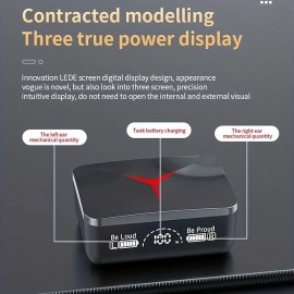 New M90 TWS Wireless Earphone HiFi Stereo Earphone Noise-Cancelling Touch Control Earbuds Built-in HD Mic With Charging Case
