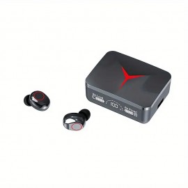 New M90 TWS Wireless Earphone HiFi Stereo Earphone Noise-Cancelling Touch Control Earbuds Built-in HD Mic With Charging Case
