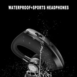 1PC Wireless Bluetooth Business Headphones With Mic Voice Control Handsfree Earphone Stereo Noise Cancellation Earhook Bluetooth Headset For Smart Phone
