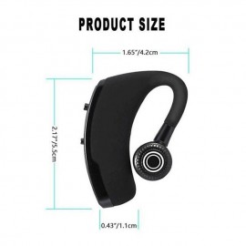 1PC Wireless Bluetooth Business Headphones With Mic Voice Control Handsfree Earphone Stereo Noise Cancellation Earhook Bluetooth Headset For Smart Phone
