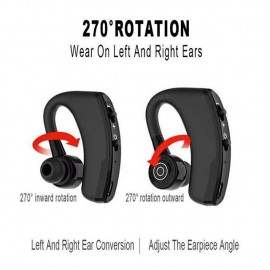 1PC Wireless Bluetooth Business Headphones With Mic Voice Control Handsfree Earphone Stereo Noise Cancellation Earhook Bluetooth Headset For Smart Phone

