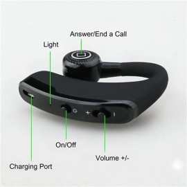 1PC Wireless Bluetooth Business Headphones With Mic Voice Control Handsfree Earphone Stereo Noise Cancellation Earhook Bluetooth Headset For Smart Phone
