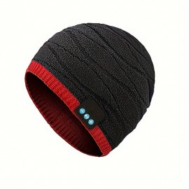 Winter Fashion Warm Wireless Music Headset Fish Pattern Boutique Hat Christmas Gift Wireless Beanie Hat
