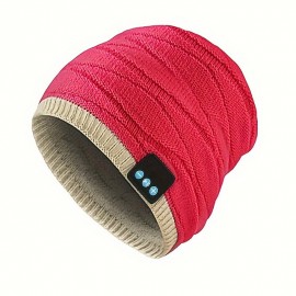 Winter Fashion Warm Wireless Music Headset Fish Pattern Boutique Hat Christmas Gift Wireless Beanie Hat
