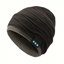 Winter Fashion Warm Wireless Music Headset Fish Pattern Boutique Hat Christmas Gift Wireless Beanie Hat
