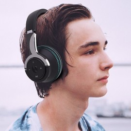 Bluetooth Headphones Wireless Headphon with Mic USB Adaptor Headset Noise Canceling Stereo Foldable Bass for TV Earphone
