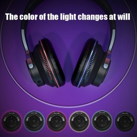 Bluetooth Headphones Wireless Headphon with Mic USB Adaptor Headset Noise Canceling Stereo Foldable Bass for TV Earphone
