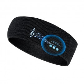 Bluetooth Headband HD Speakers Z3 Bluetooth 5.0 Wireless Headband Headphones Stylish Grey Headband Outdoor Fitness Headset Music Headband Knitting Movement for Christmas Gift
