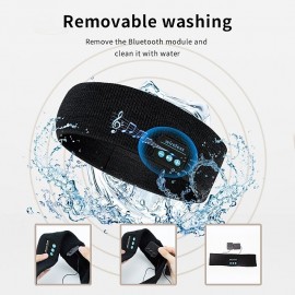 Bluetooth Headband HD Speakers Z3 Bluetooth 5.0 Wireless Headband Headphones Stylish Grey Headband Outdoor Fitness Headset Music Headband Knitting Movement for Christmas Gift
